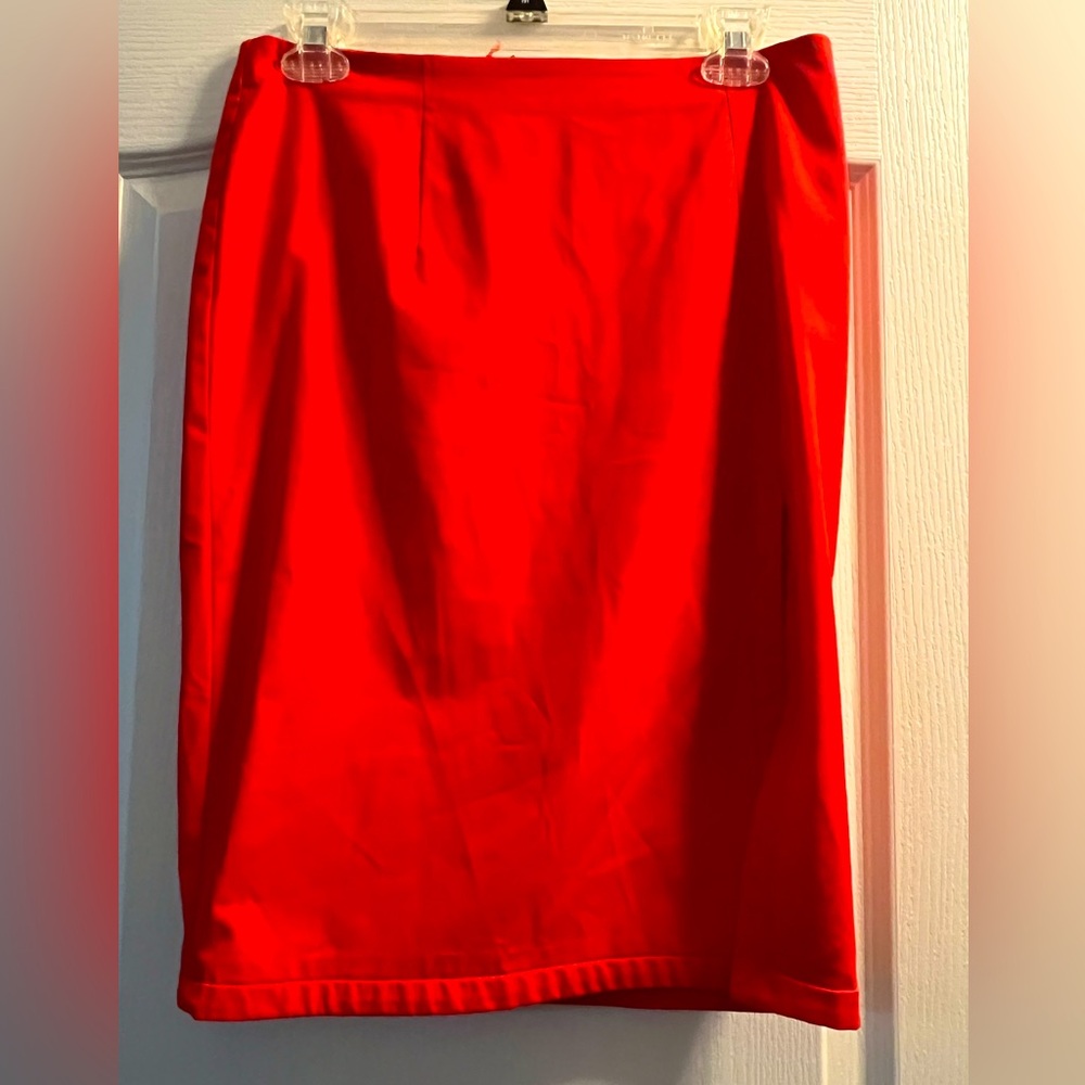 Body by Victoria red pencil skirt